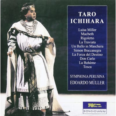 CD TARO ICHIHARA, MULLER; EDOARDO - Taro Ichihara Opera Aria's GB25342 Italië Klassiek Gebruikt white