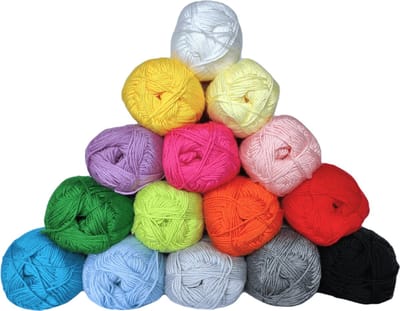 Bollen Bundel - 70% bamboe 30% katoen haakgaren - 15 bollen pakket - 15 x 50gram - Complete Set - Baby Bamboo - Micha Yarns
