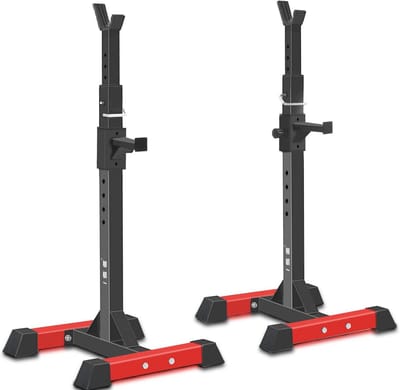 Verstelbare Squat Rack Halterstandaard - Max. 200 kg Belastbaar voor Thuis Krachttraining