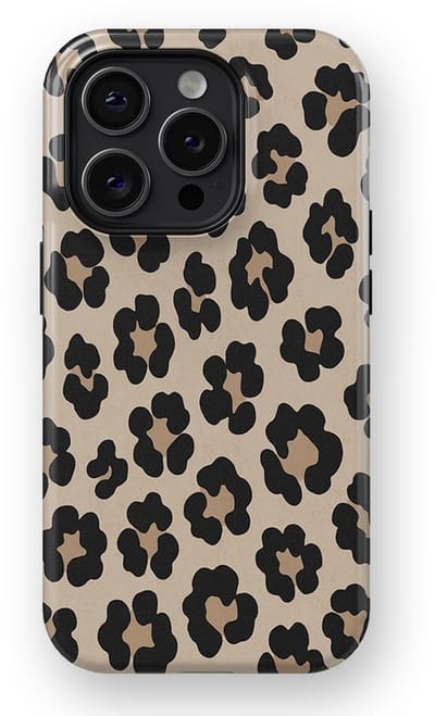 DripCase Luipaard Hoesje geschikt voor iPhone 14 Pro | Backcover met Mag | Hoesje met Dierenprint geschikt voor iPhone 14 Pro Leopard Light
