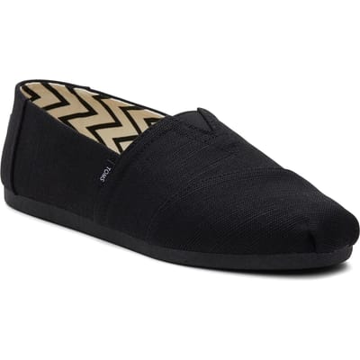 TOMS Alpargata Classic Katoenen Zwarte Espadrilles Voor Mannen