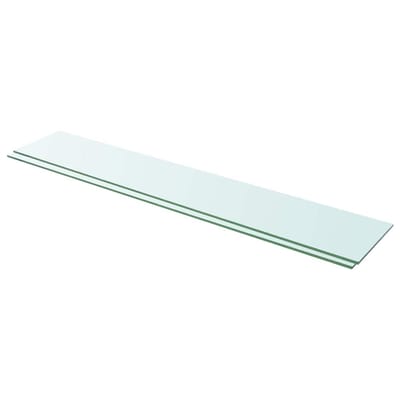 vidaXL - Schappen - 2 - st - 110x20 - cm - glas - transparant