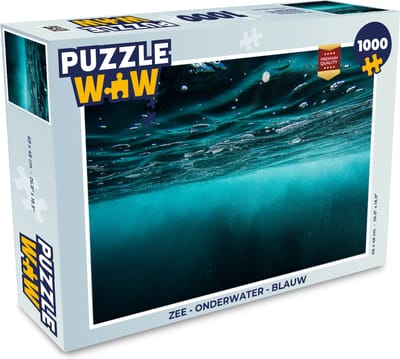 Puzzel Zee - Onderwater - Blauw - Legpuzzel - Puzzel 1000 stukjes volwassenen