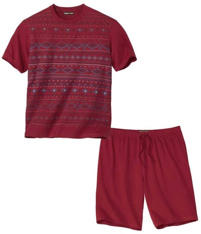 ATLAS FOR MEN - Zomerpyjama met micromotieven - Heren - Verkrijgbaar in grote maten - XXL