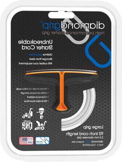 Trekstarter Vervangingskoord - Startkabel Kit - Motor Starten - Onbreekbaar Diamondcord - 92 Inch - Oranje
