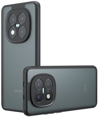 Coverup Hoesje - Geschikt voor Xiaomi Redmi Note 15 Pro Plus 5G / Poco M8 Pro Hoesje - Coverup Mat Transparante Back Cover met Camera Cover - Zwart