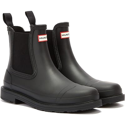 Hunter - Women's Commando Chelsea Boots Black - Maat 40-41