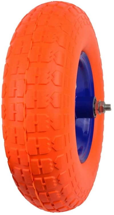 GEKO Wiel voor trolley - massief PU - hoge stabiliteit - 320 mm - met as