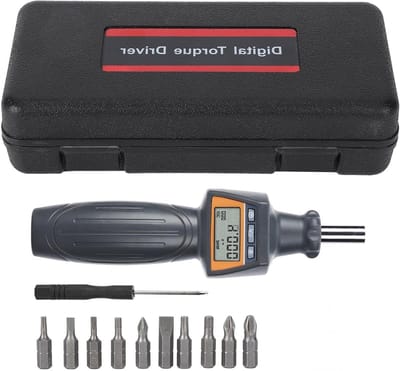 Digitale Momentschroevendraaier - Verstelbare Torsiesleutel - Nauwkeurig Aandraaien - Magnetische Interface - 4 Newtonmeter - Zwart