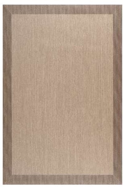 Storesdeco Premium vinyl vloerkleed, antislip, binnen/buiten – lichtbruin, 60 x 90 cm