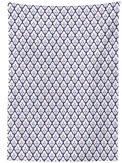 ABAKUHAUS Tafelkleed – Delfts Blauw Ontwerp – Indigo/Wit – 140x170 cm