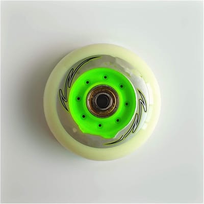 Schaats Wielen - Skeeler Onderdelen - Slalom FSK - Lichtgevend Materiaal - 4 Stuks 85A - Zwart