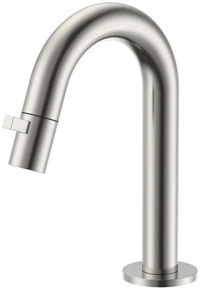 DutchLine - Round Fonteinkraan 189mm – Geborsteld staal