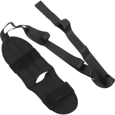 Yoga-stretchband voor voettherapie, beenband-stretchband voor beenrevalidatie black