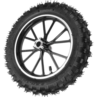 2.510 Voorwielnaaf Band met Binnenband Rubber Slijtvast Metalen Structuur voor 49cc Klein