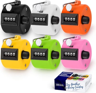 Handheld 4-digit Clicker Counter voor Tellende Activiteiten zoals Scoren, Breien en Meer