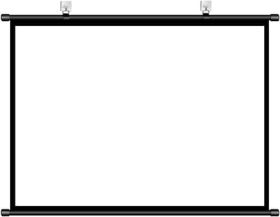 Projectorscherm - Filmscherm - Thuisbioscoop - Handmatig uitschuifbaar - 60 inch - Wit