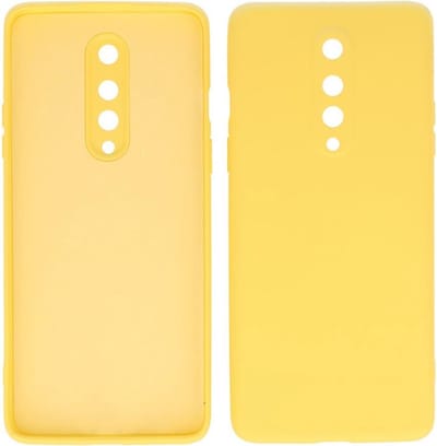 Bestcases 2.0mm Dikke Fashion Telefoonhoesje Backcover - Siliconen Hoesje - OnePlus 8 - Geel