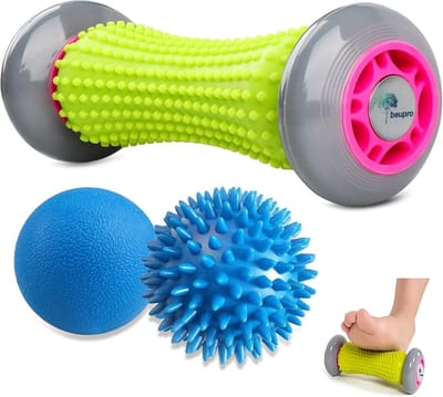 Voetmassageroller voor Plantari Fasciitis en Hielspoor - Hedgehogbal voor Rug, Benen en Voeten