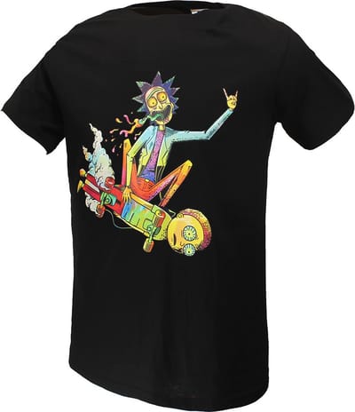 Rick and Morty Acid Skateboard Steez T-Shirt - Officiële Merchandise - S