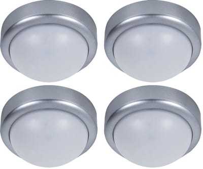 Plafondlamp Ganglamp Keukenlamp LED plafondlamp zilver wit, 3.12W 380lm 4000K, DxH 12x6 cm, set van 4