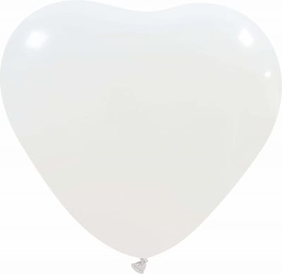 Reuze HART latex ballon WIT 90 cm (382 liters) ref-14.16 -size : 36"