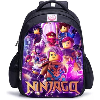 Lego Ninjago Seizoen 5 Cartoon Print Zwarte Rugzak black - large