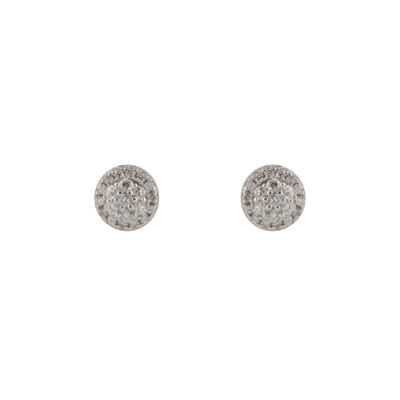 Classics&More - Zilveren oorknoppen gerodineerd met zirkonia - pave