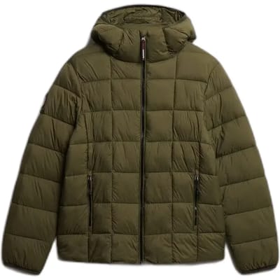 Superdry - Fuji Lite Gewatteerde Jas Met Capuchon - Heren - Gewatteerde jassen