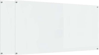 vidaXL - Keukenachterwand - 2 - st - Doorzichtig - 120 - x - 60 - cm - gehard - glas
