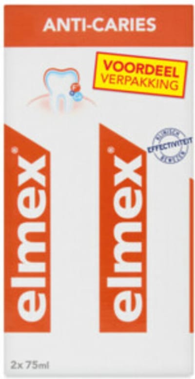 2 x Elmex – Tandpasta – Anti-Cariës – 2x75 ml - Tandpasta Tegen Gaatjes - Aminfluoride Tandpasta - Cariësbescherming - Tanden Versterken - Tandpasta Anti-cariës