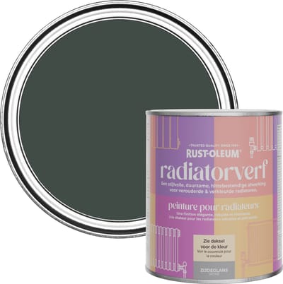 Rust-Oleum Zwart Radiatorverf Zijdeglans - Avonddiner 750ml