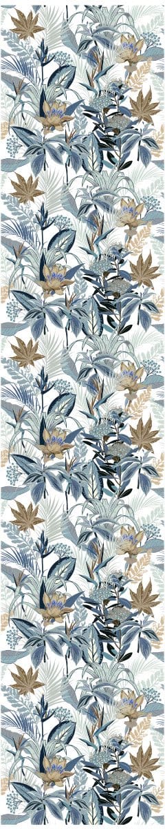 Voorgelijmd vliesbehang - TROPISCHE BLOEMEN EN BLADEREN - 1 rol van 300x60 cm