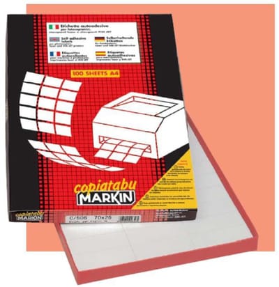 Markin 210A455 etiket Wit 600 stuk(s)