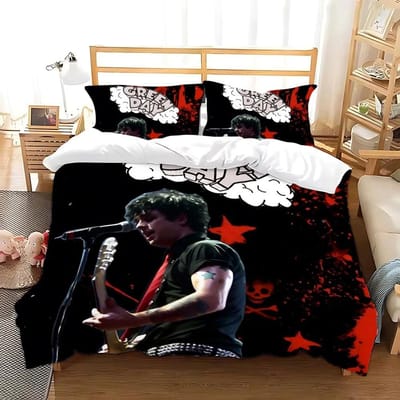 Green Day  American Idiot Beddengoed Collectie Enkel Tweeling Volledig Queen King Size Bed Collectie Volwassen Kind Slaapkamer Dekbedovertrek Collecties Met Beddengoed 200X200cm-3pcs