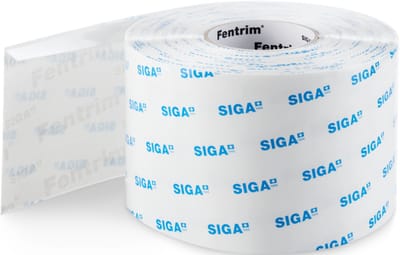 Siga Fentrim IS 20 - 150 mm – 15/135 mm x 25m - Extreme lijmkracht over het gehele vlak - Voorgevouwen 15 mm, zonder scheidingsstroken