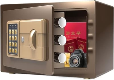 Kleine Thuiskluis - Mini Kluis Elektronisch - Waardevolle Spullen Opbergen - Digitaal Toetsenbord Noodsleutel