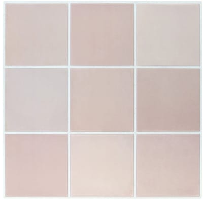 Milova Zelfklevende tegels - 10st - Plak tegeltjes - Keuken - Badkamer - 3D muurstickers - 30x30 - Decoratie - Stickertegel - Water- en vochtbestendig - White Pink
