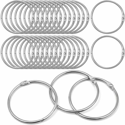 50 Stuks Binding Ringen 40mm voor Papier, Documenten, Fotoalbums en Sleutels - Duurzaam en Veelzijdig Gebruik