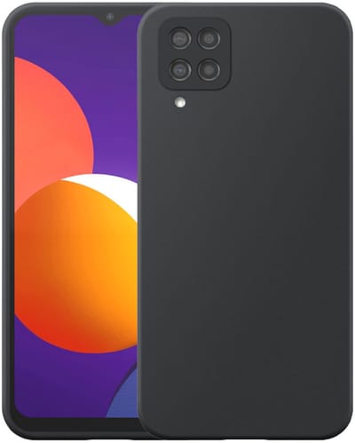 Geschikt voor Samsung Galaxy M12 Telefoonhoesje Flexibel Siliconen TPU hoesje - Flexible Back Cover Case Siliconen TPU - Zwart - Smartphonica geschikt voor Samsung Galaxy M12