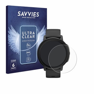 Savvies - Screenprotector voor Garmin Bounce 2 - Folie Beschermfolie transparant 6 Stuks