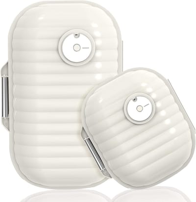Tweedelige pillendoosset - 7-daagse pillendoos - Draagbare pillendoos van voedselveilig materiaal - Reisformaat - Compacte pillendoos - Wit