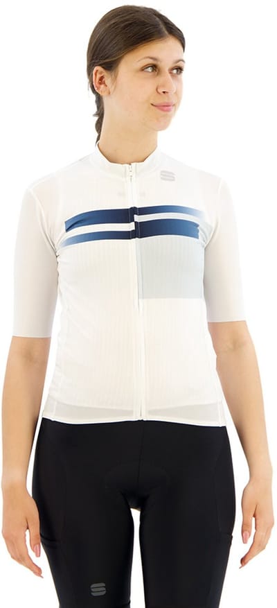 Sportful Gruppetto Korte Mouw Wielertrui Wit S Vrouw
