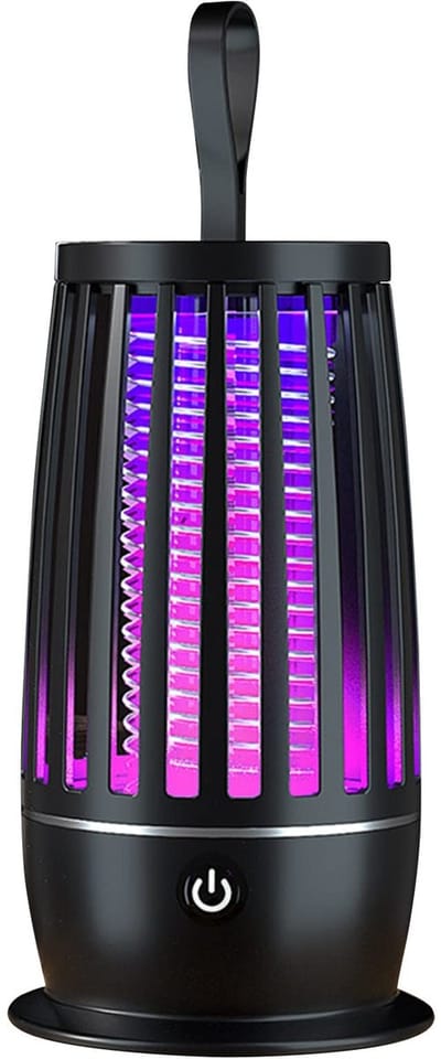 Muggenlamp - Elektrische insectenlamp tegen muggen - Elektrische UV insectendoder - LED Lampen -Muggenvanger-Insectenlamp-Insectenvanger-Muggenmoordenaarlamp Voor Thuis, Keuken, Restaurant, Bakkerij, Balkon, Terras - Zwart