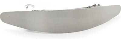 Grote zilverkleurige matte metalen gebogen haarspeld met french barette clip 11 cm