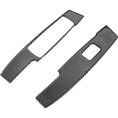 2 STuks Auto Raamhefpaneel Sierlijst Cover Sticker Geschikt voor Mercedes W204 C-klasse 2007 2013 gray