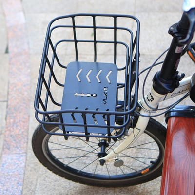 Fietsmand Aluminium - Fietsmand voor - Winkelen Vervoeren - Boorvrije Montage - 33x20x20 cm - Meerkleurig