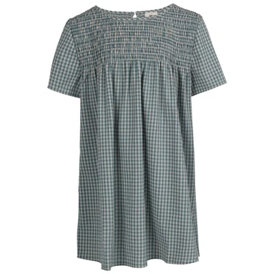 Trespass Dames/Dames Candice Gingham Smock Top (Storm Blauw)