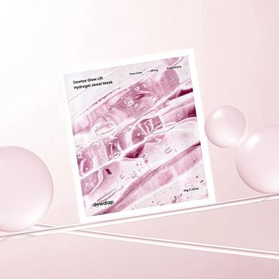 Dewdap Dewtox Glow Lift Hydrogel Jewel Mask - 4 x sheets - 35G