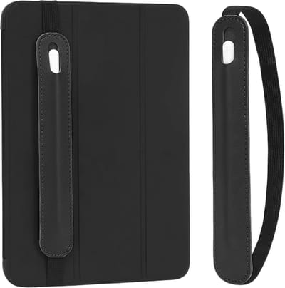 Ainy - Pen etui voor tablet zwart - Geschikt voor Apple Pencil 1/2 - Universeel - Elastisch voor 7.8 - 12.9 inch tablet